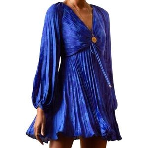 Banana Republic Voltage Blue Radiant Mini Dress Size 4 New no 🏷️🎉🎉🎉💕🔥🔥